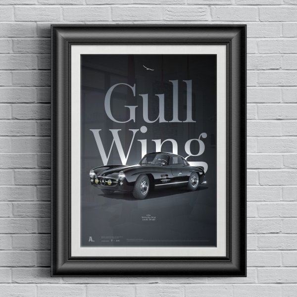 Mercedes 300sl Постер