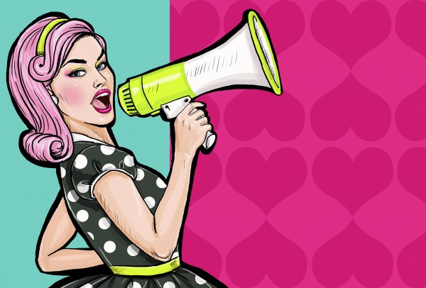 Девушки в стиле поп-арт