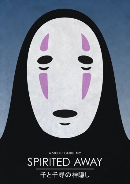 Хаяо Миядзаки Унесенные призраками Постер