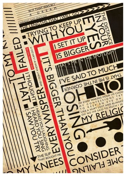 Шрифтовой плакат