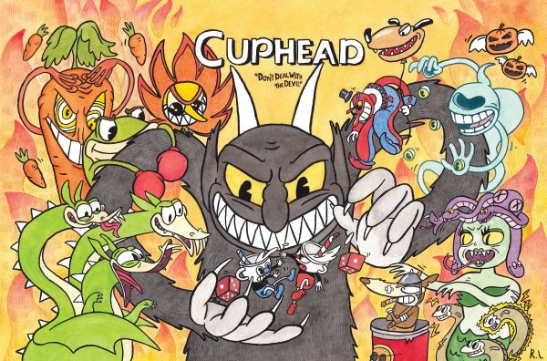Cuphead плакат