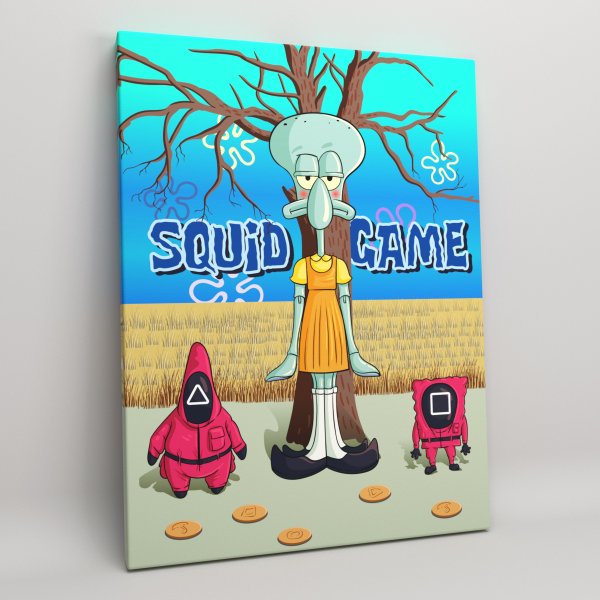 Игра в кальмара плакат