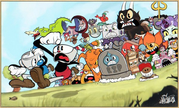 Мир игры Cuphead