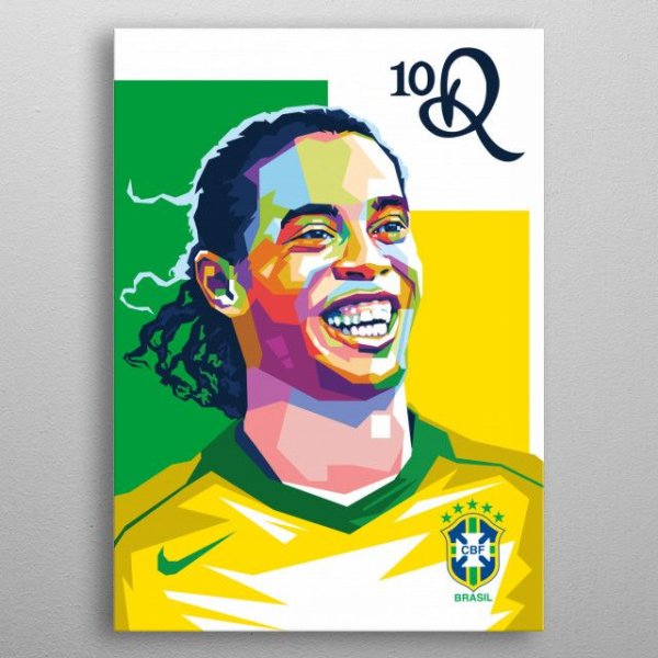 Роналдиньо Барселона Постер