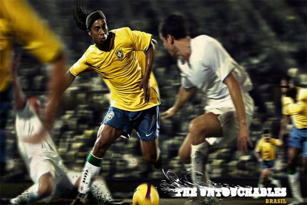 Роналдиньо с командой