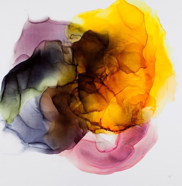 Скандинавская Абстрактная акварель