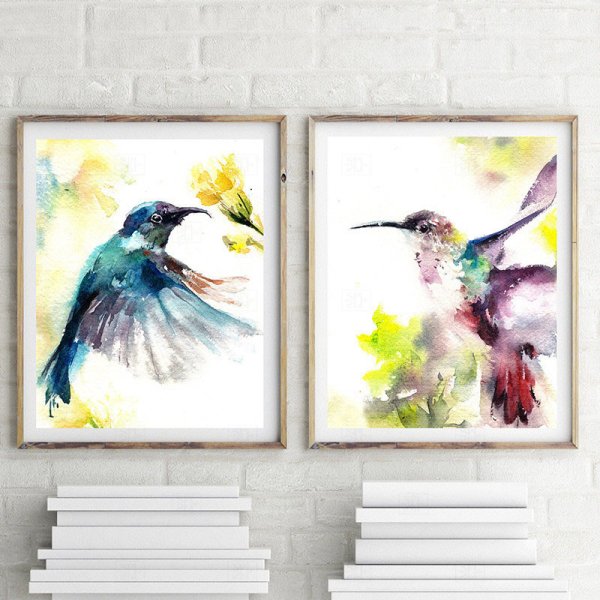 Постер "цветобиение" 54str-Aquarelle 8