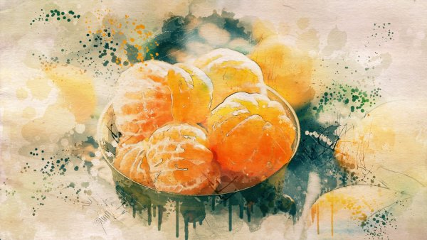 Акварель разводы