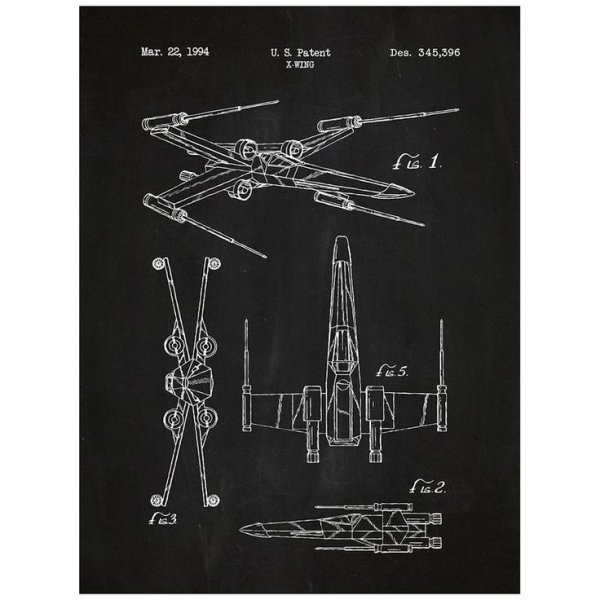 Механизм чертеж на черном фоне