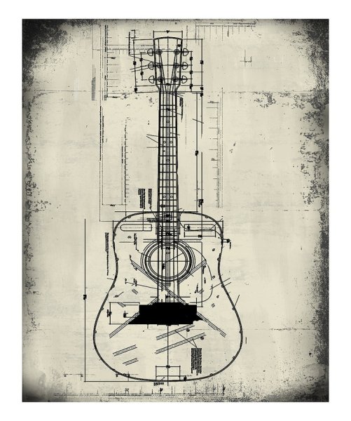 Постер чертеж самолета