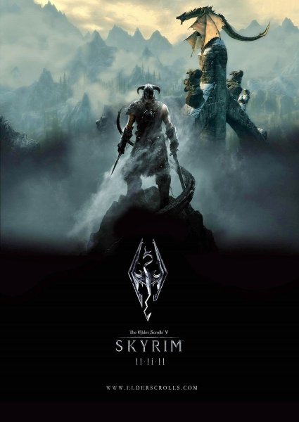 The Elder Scrolls v: Skyrim Постер