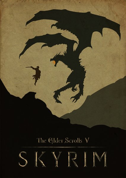 The Elder Scrolls v: Skyrim Постер