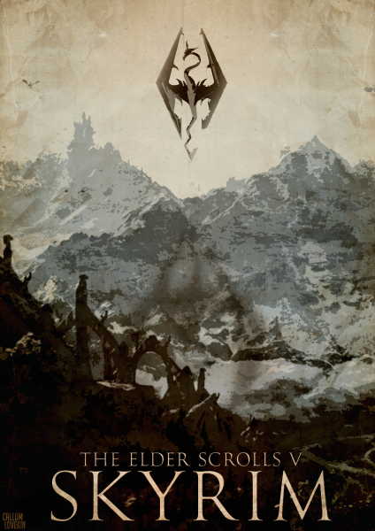 Elder Scrolls 5 Skyrim Постер