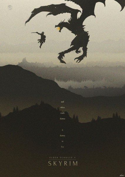 The Elder Scrolls v: Skyrim Постер