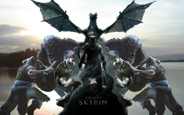 The Elder Scrolls v: Skyrim плакат