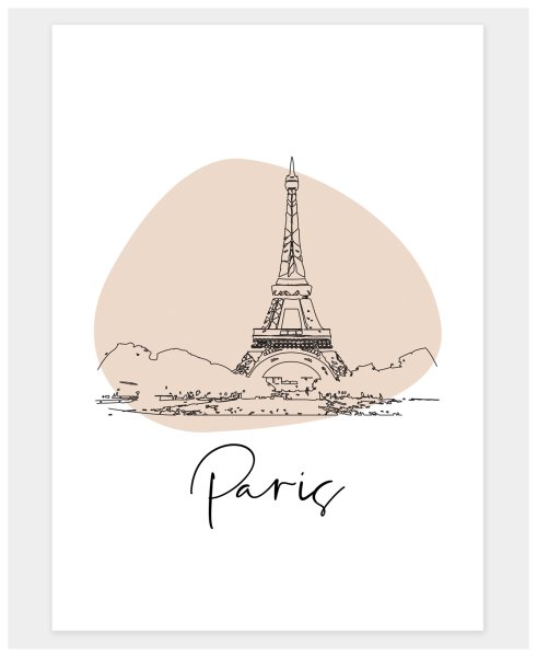 Париж плакат