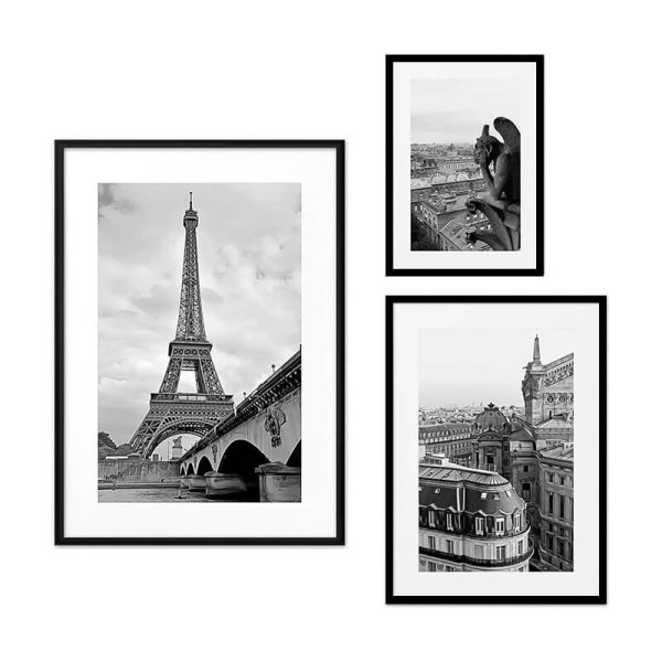 Черно-белые постеры для интерьера