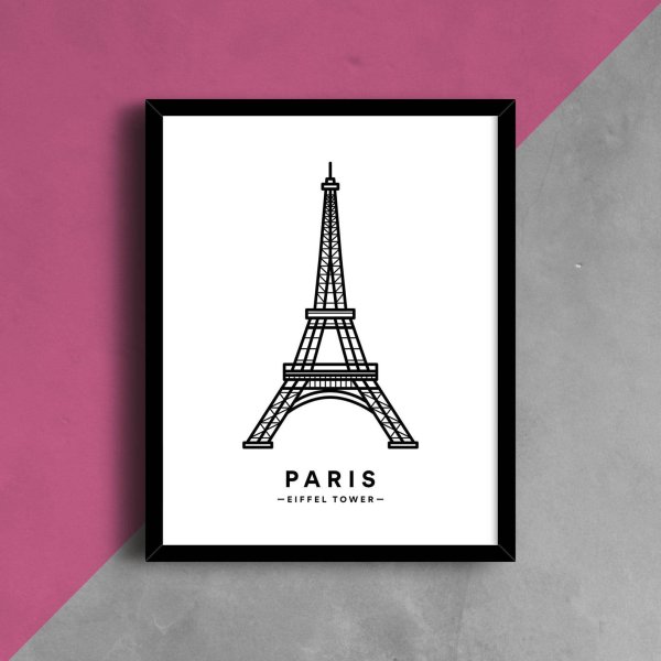 Постеры Париж для интерьера