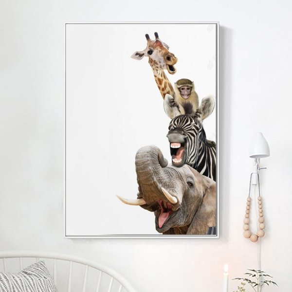 Постеры животные для интерьера