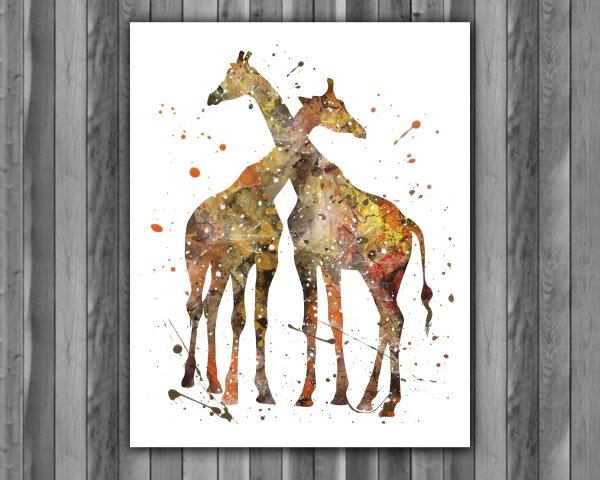 Постер Жираф в детскую