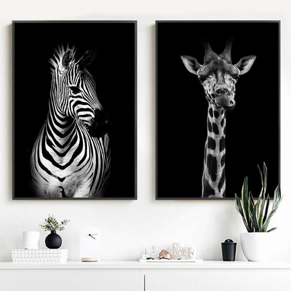 Жираф маслом на холсте