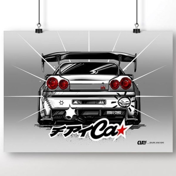 Nissan Skyline r34. CIAY развертка