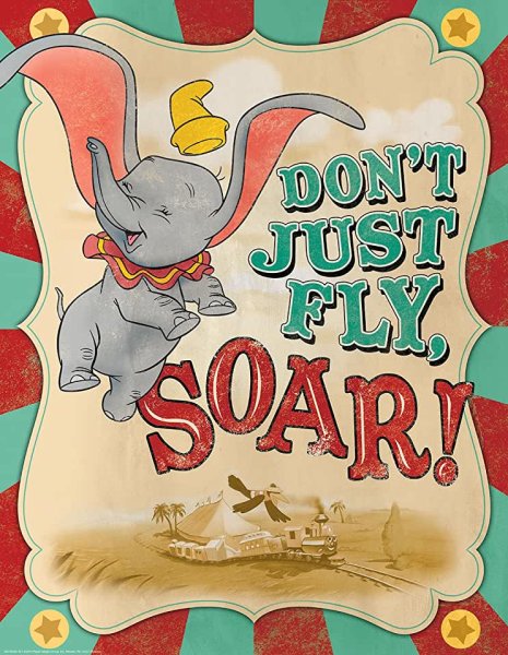 Дамбо Винтаж Постер
