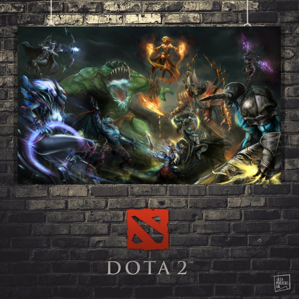 Постеры героев доты