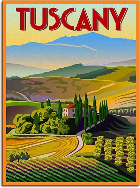 Итальянский рекламный плакат старый