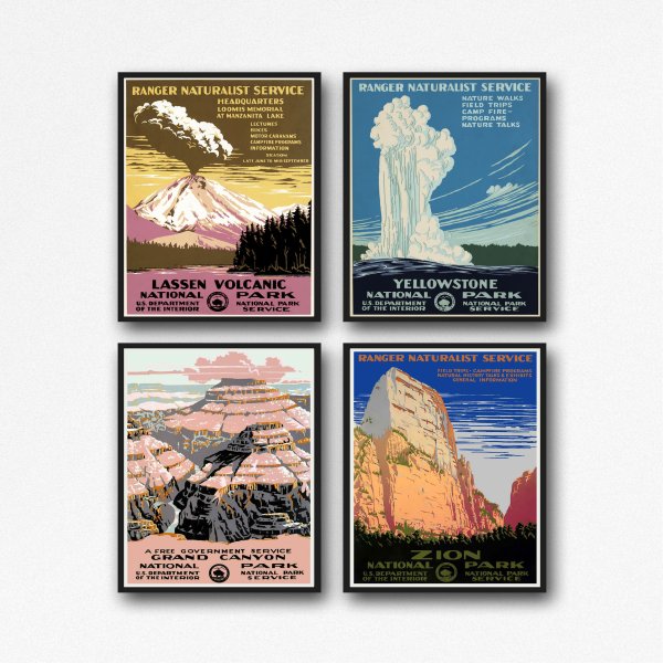 Yellowstone Park poster