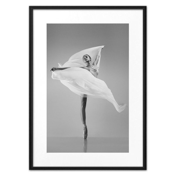 Постер балерина 50х70 в рамке