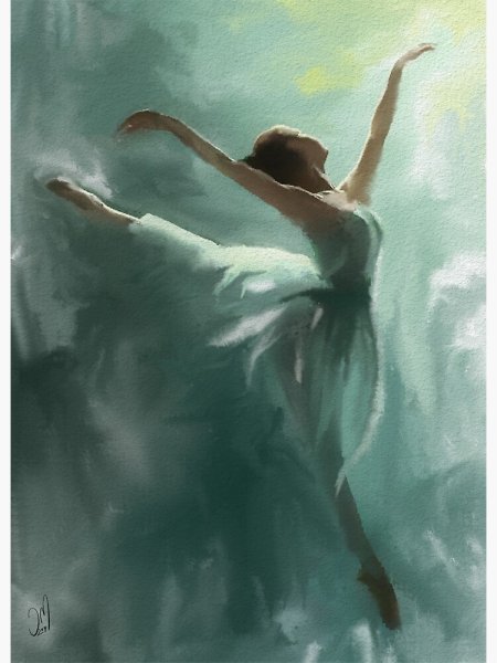 Плакат балерина