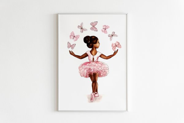 Плакат балерина