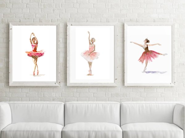 Постер балерина