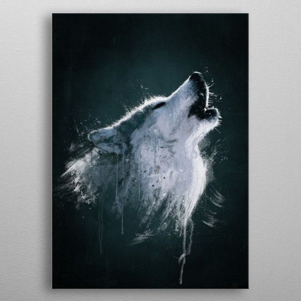 Плакат с волком