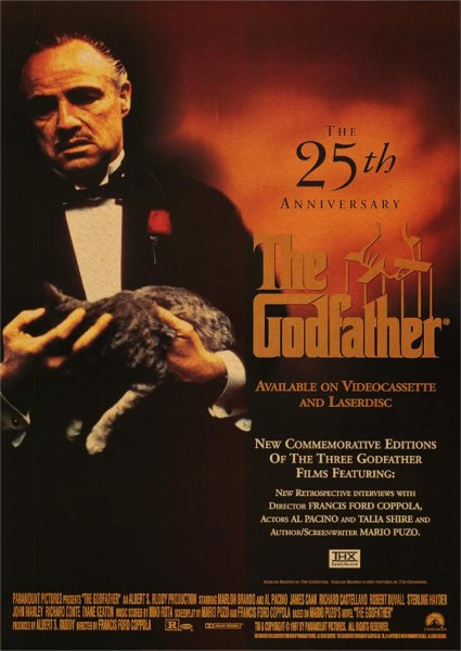 Киноплакат фильм крестный отец