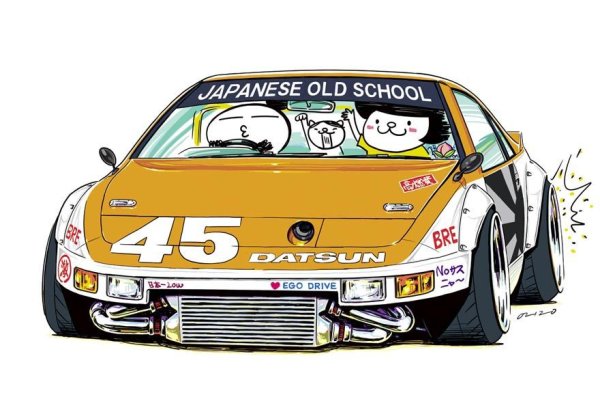 Авто в мультяшном стиле