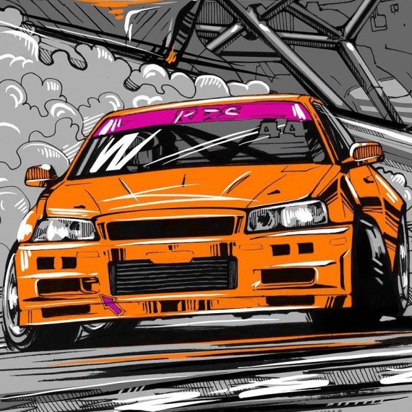 Плакаты машин дрифт