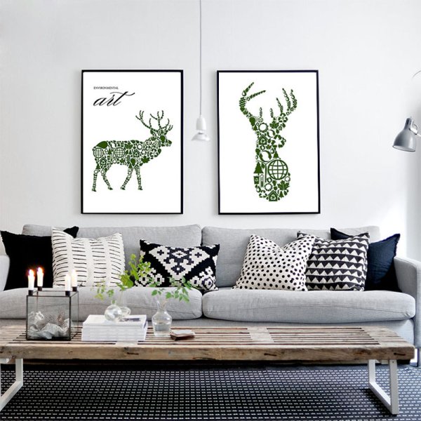 Картины для скандинавского интерьера