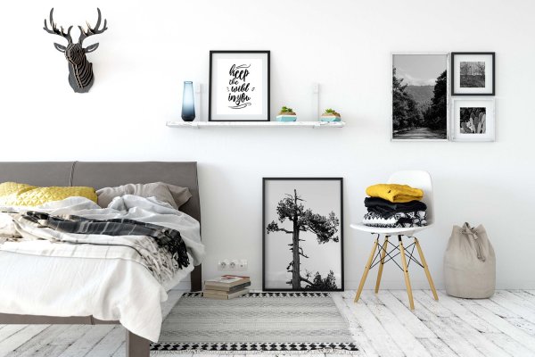 Постеры в стиле Сканди для спальни