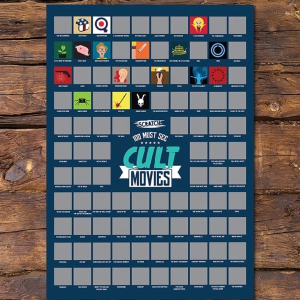 Скретч плакат с фильмами