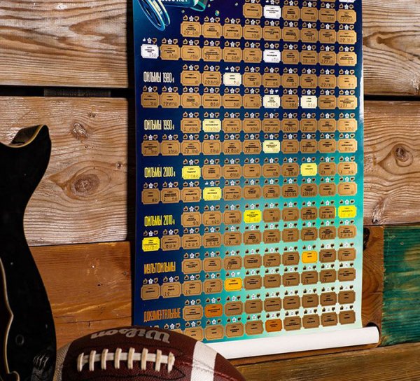 Скретч Постер 150 лучших фильмов