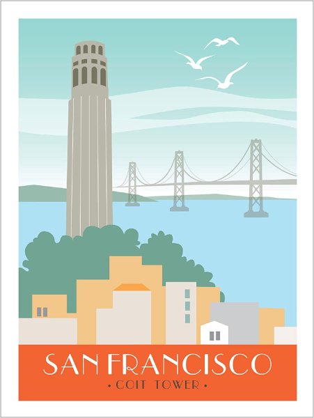 Постер Сан-Франциско 80