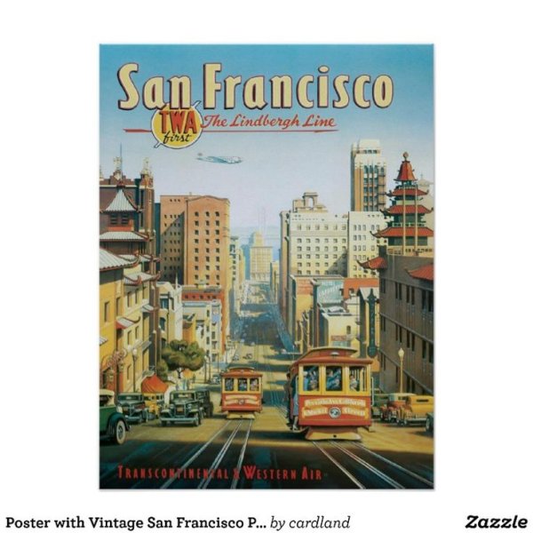 Сан Франциско Travel poster