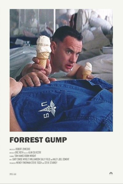 Forrest Gump Minimal poster