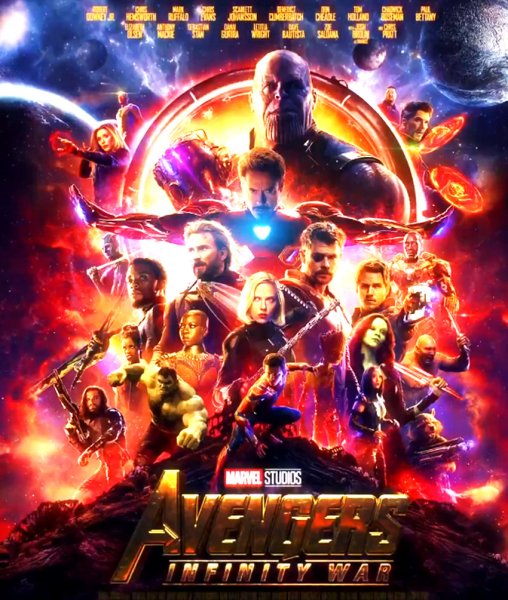 Мстители война бесконечности 4к