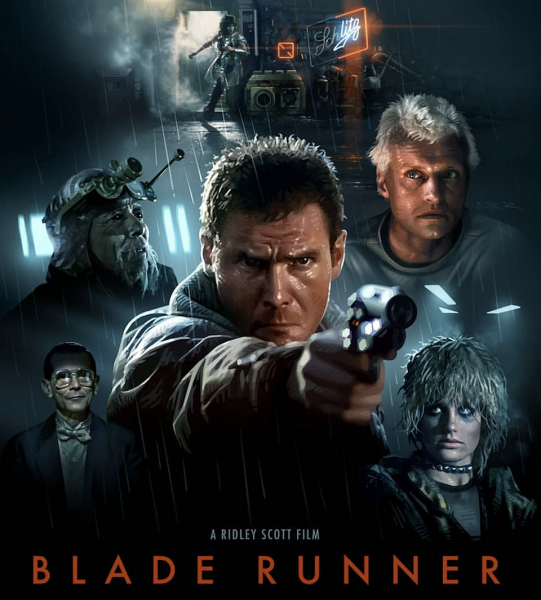 Бегущий по лезвию фильм 1982 Постер