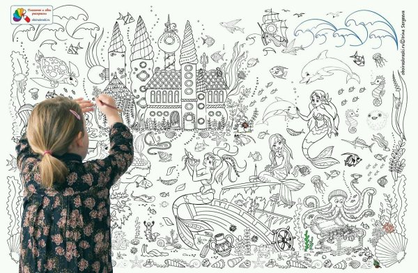 Плакат раскраска