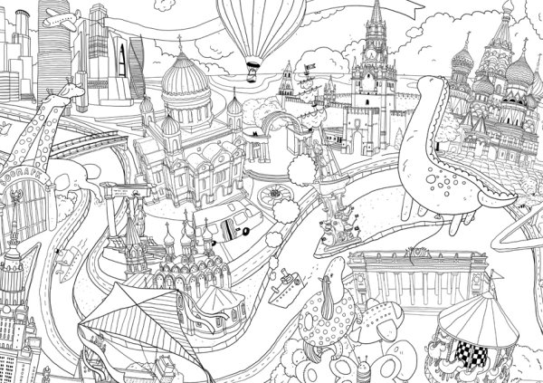 Раскраска "Москва"