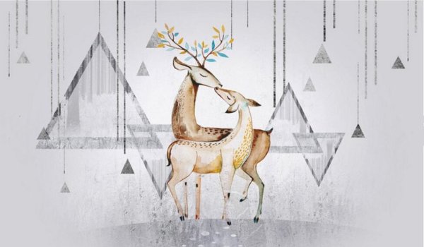 Зимние постеры в скандинавском стиле